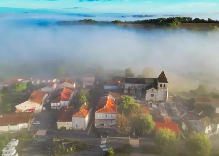Sauvagnas - Brume du matin