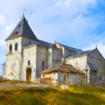 Sauvagnas – Chateau (illustration) Sauvagnas - Chateau de la commanderie de l'Ordre des Templiers - 1275 - Vue d'artiste