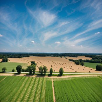 Sauvagnas – Champs – Moisson Sauvagnas - Poumon de la France