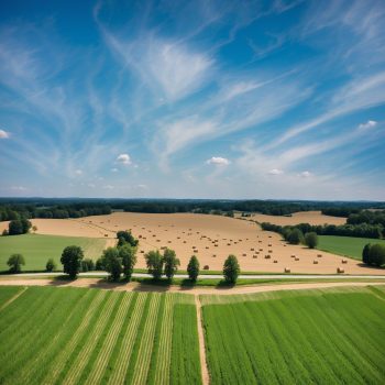 Sauvagnas – Champs – Moisson Sauvagnas - Poumon de la France